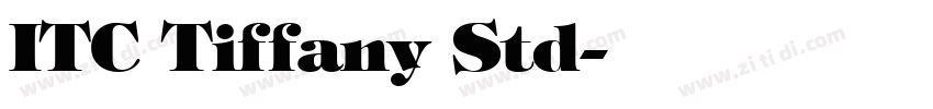 ITC Tiffany Std字体转换